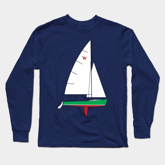 Wayfarer Dinghy Sailboat Long Sleeve T-Shirt by CHBB